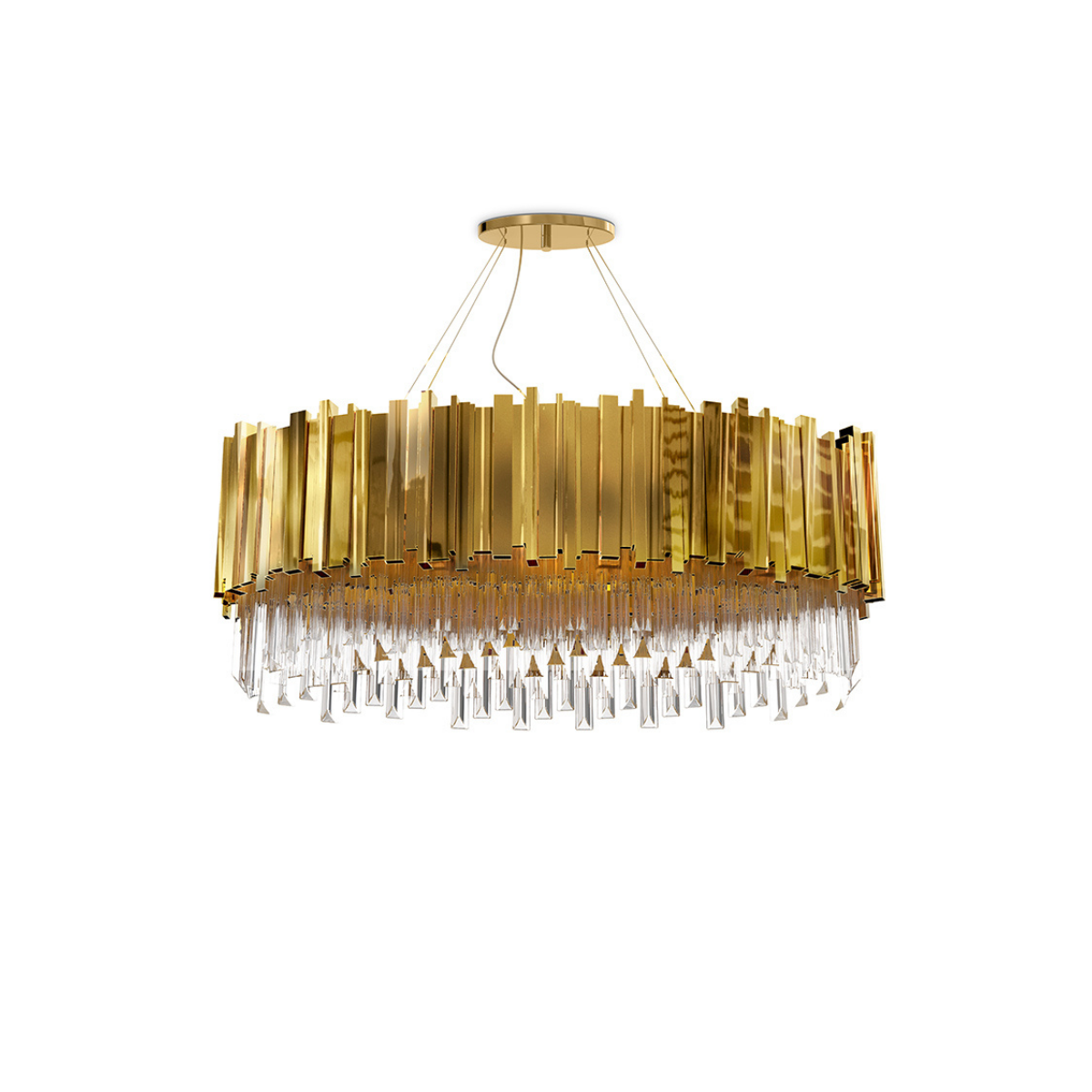 Empire Oval Suspension Lamp by Luxxu Covet Lighting